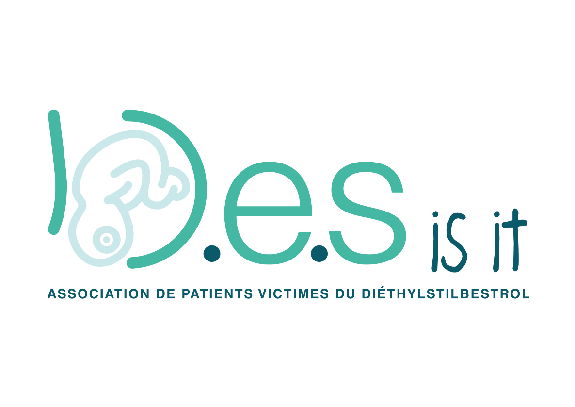 Logo de D.E.S is it, association de patients victimes du diéthylstilbestrol