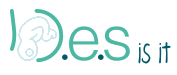 Logo de D.E.S is it, association de défense des victimes du Distilbène (ou D.E.S. pourdiéthylstilbestrol)
